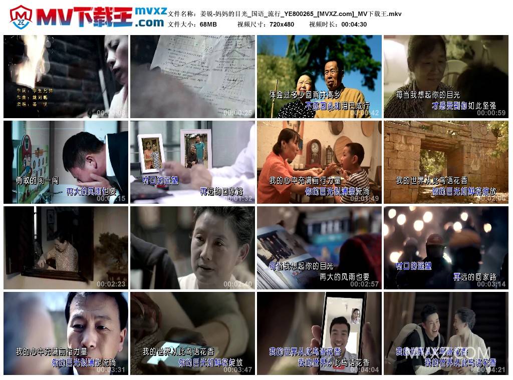 姜锐-妈妈的目光_国语_流行_YE800265